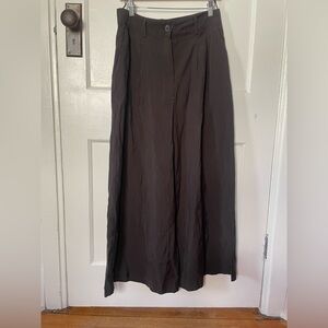 Zara Super Wide Leg Brown Trouser- Medium